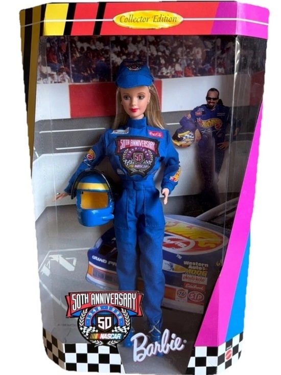 Mattel Other - Mattel Barbie Nascar Doll 50th Anniversary Collector Edition 1948-1998 20442